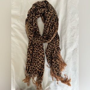 Leopard print scarf